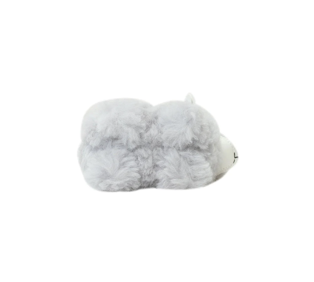Fluffy Wool Sheep Puffle Keyring - Image 14