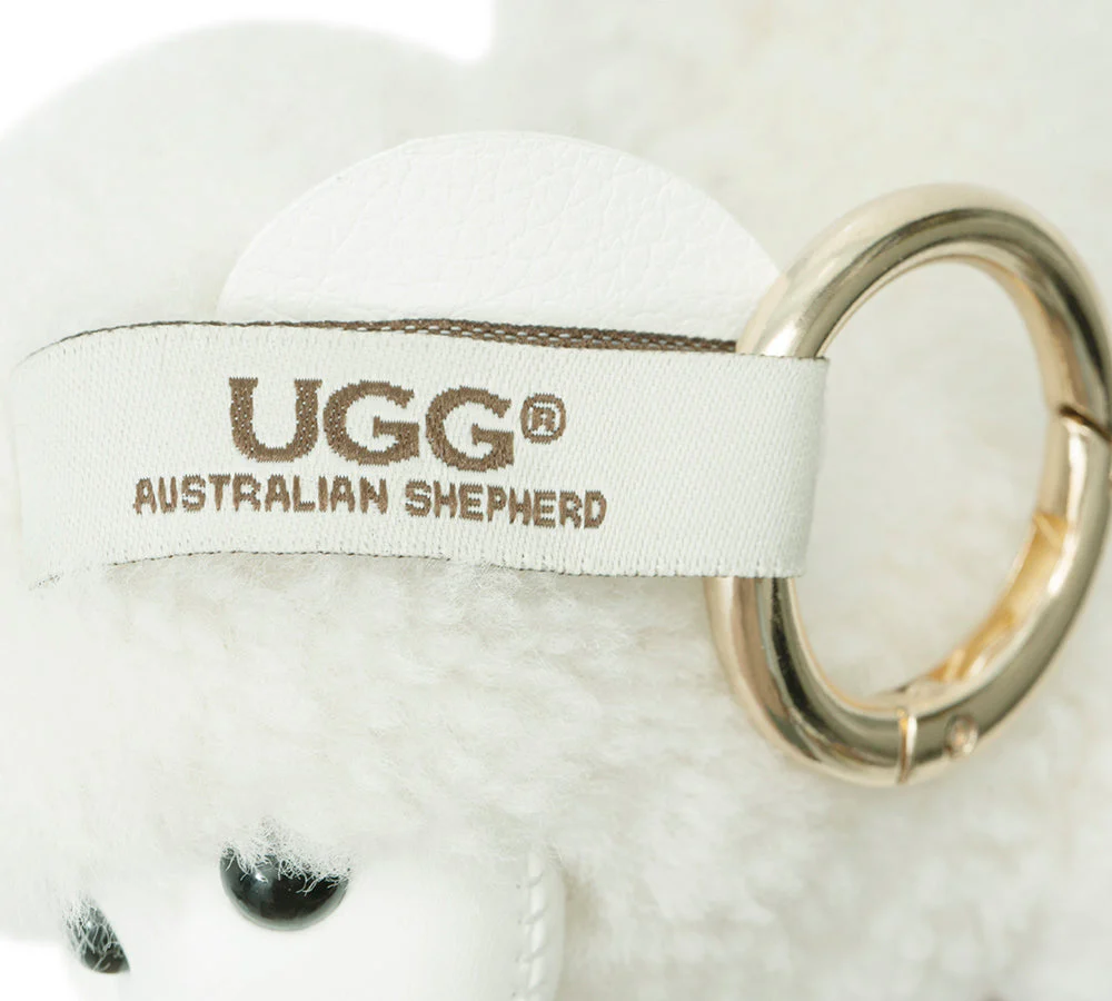 Fluffy Wool Sheep Puffle Keyring - Image 9
