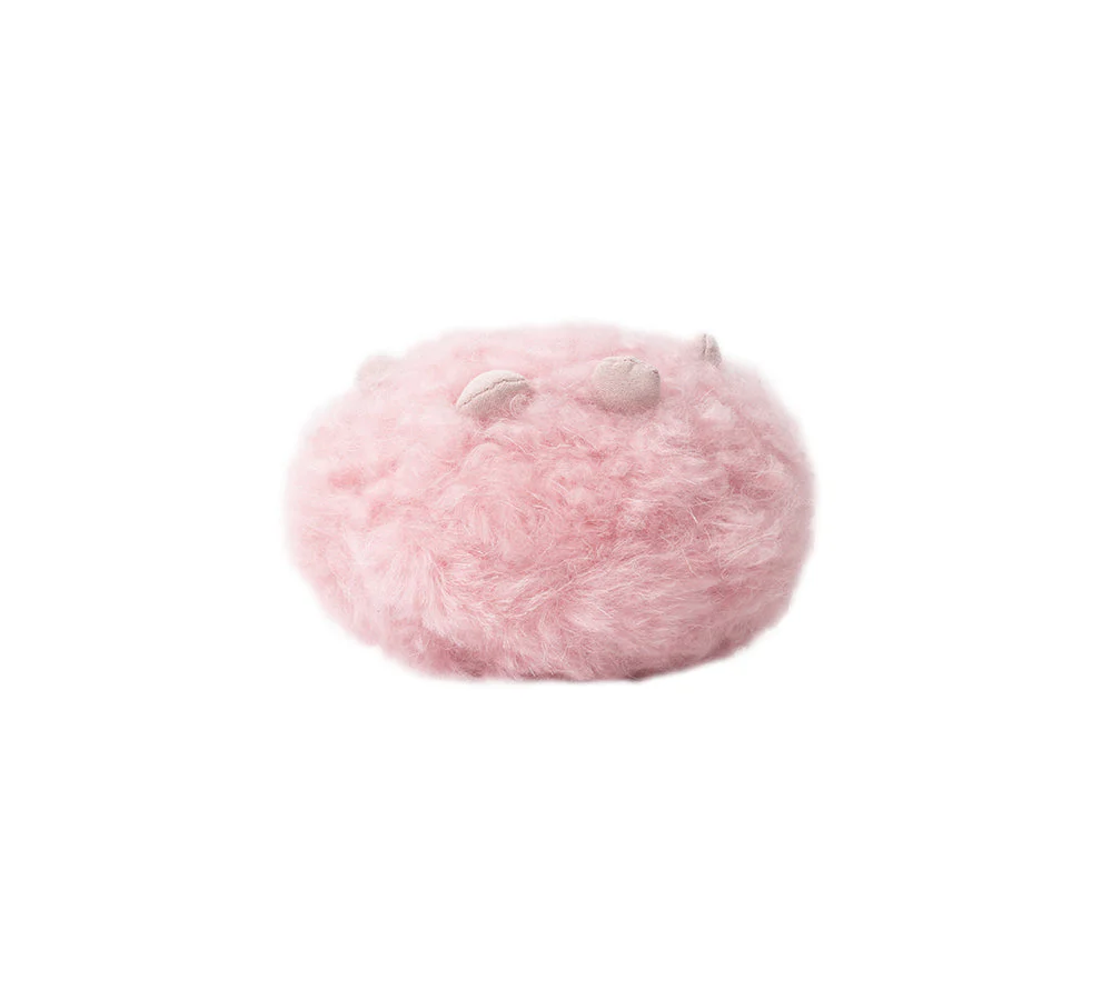 Fluffy Wool Sheep Roun Keyring - Image 13