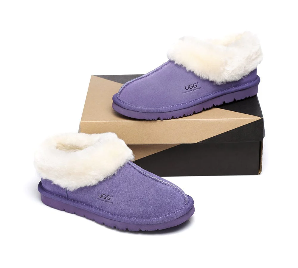 Homey Unisex Merino Sheepskin Lining Slippers Ankle Booties - Image 17