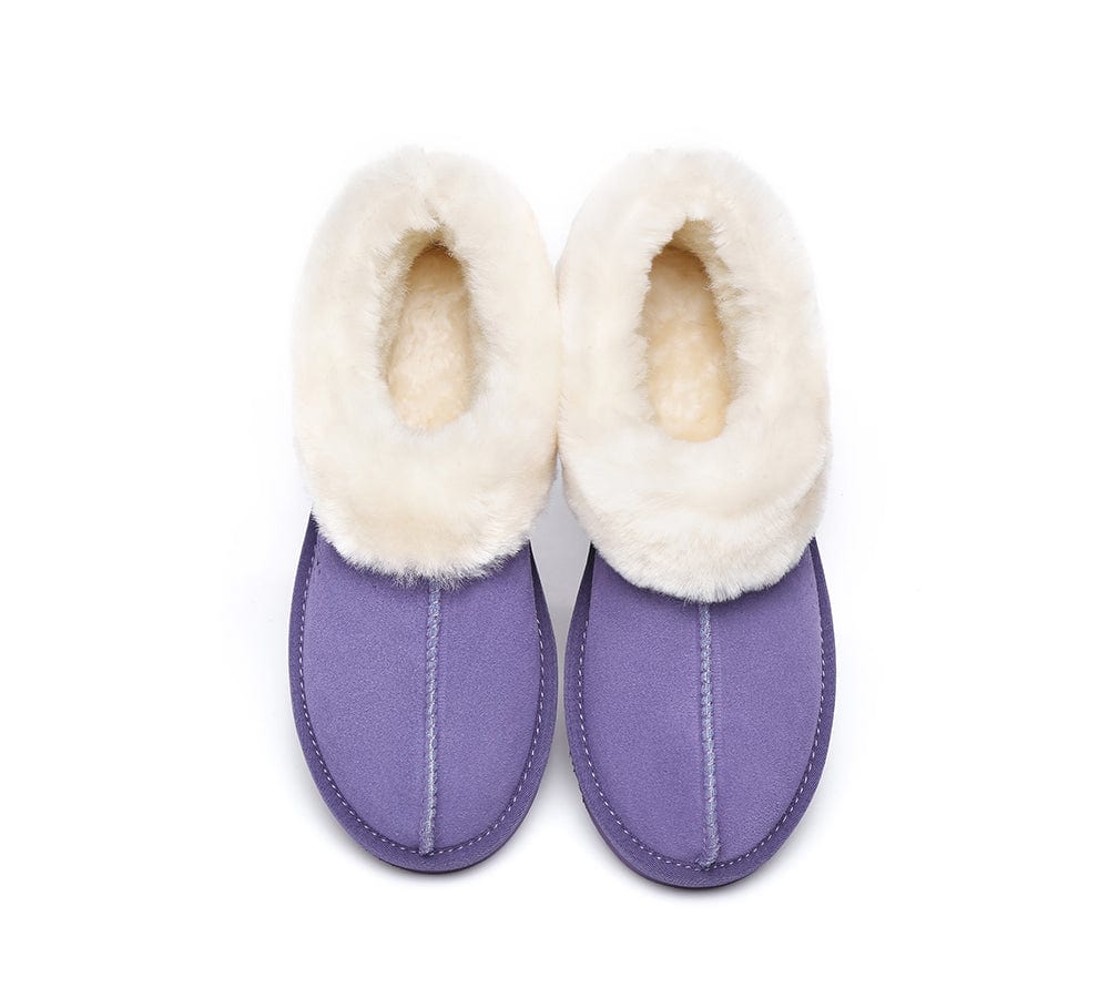 Homey Unisex Merino Sheepskin Lining Slippers Ankle Booties - Image 19