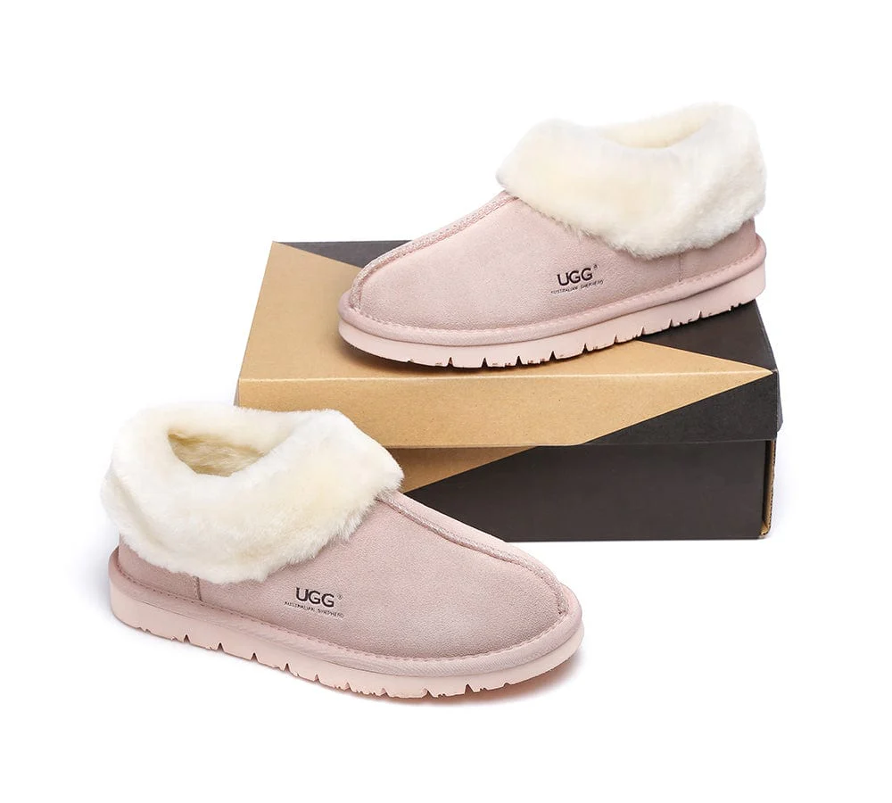 Homey Unisex Merino Sheepskin Lining Slippers Ankle Booties - Image 23