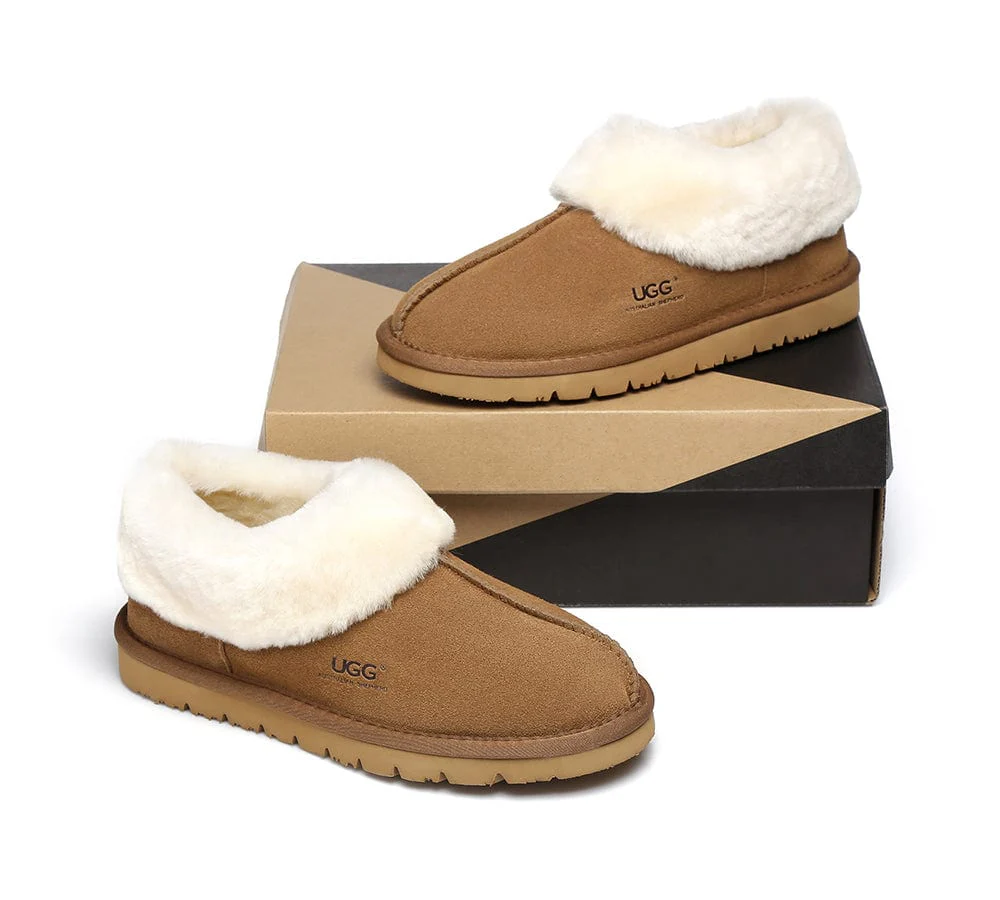 Homey Unisex Merino Sheepskin Lining Slippers Ankle Booties - Image 5