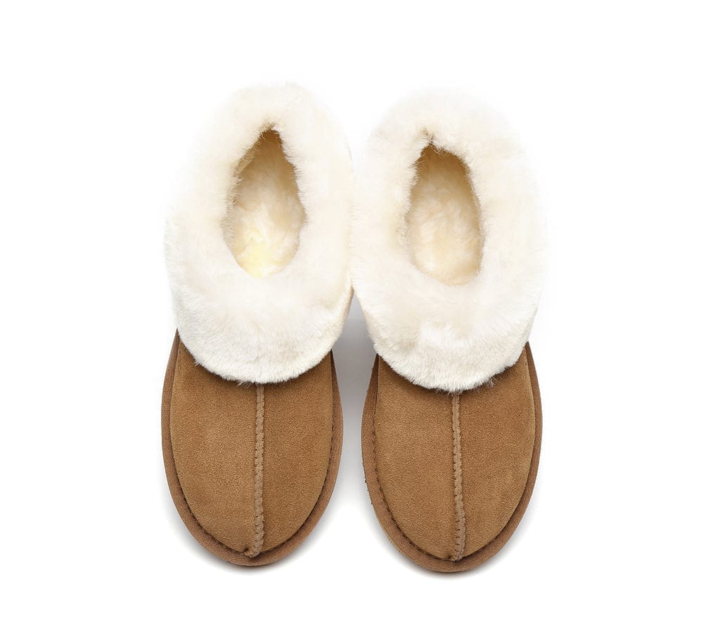 Homey Unisex Merino Sheepskin Lining Slippers Ankle Booties - Image 7
