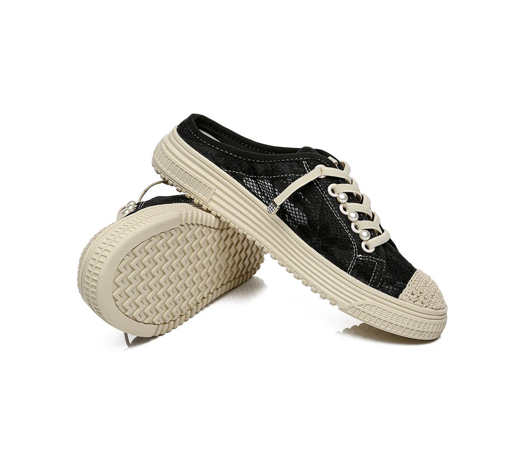 Julissa Women Crochet Sneaker Slides - Image 4