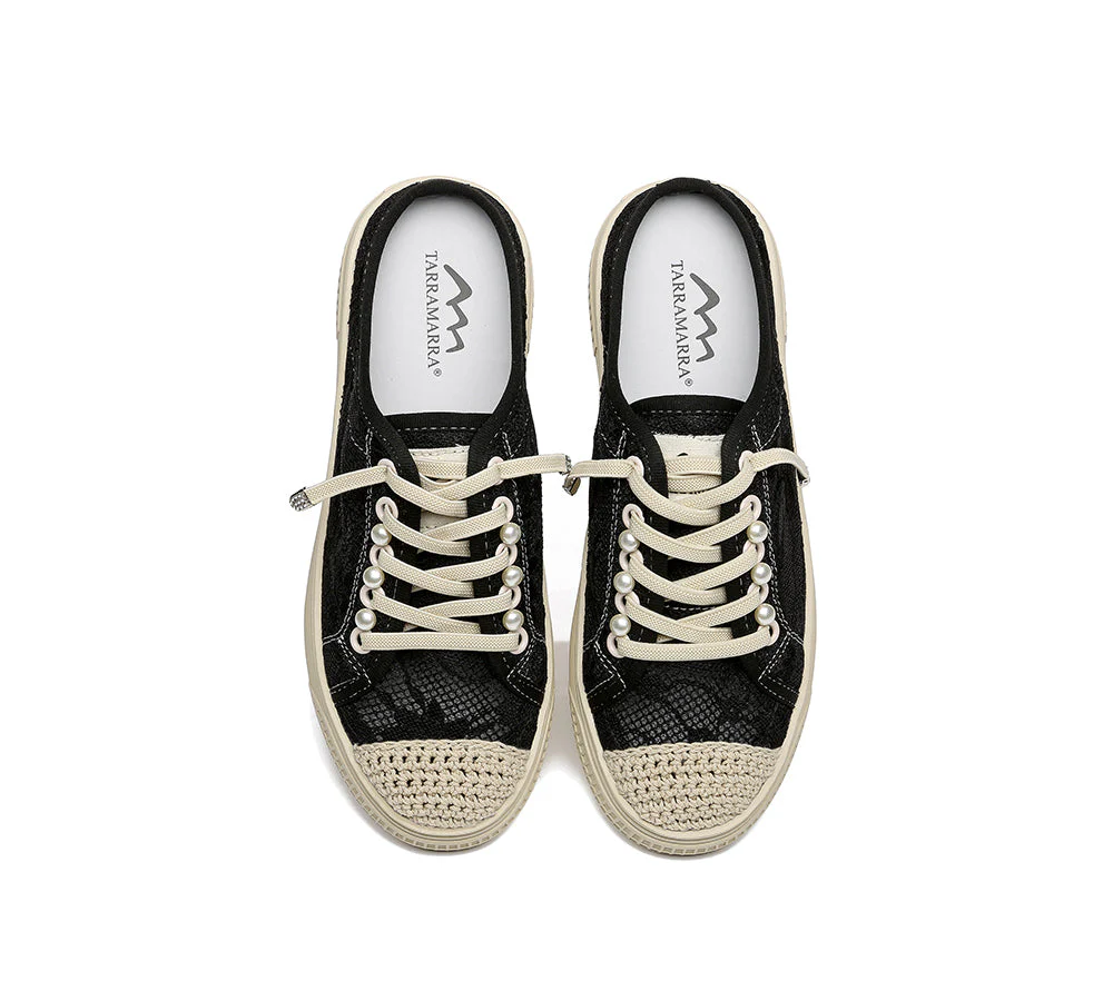 Julissa Women Crochet Sneaker Slides - Image 5