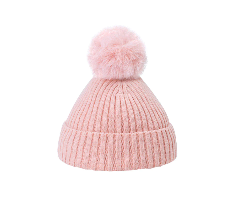 Kids Knitted Pom Pom Beanie - Image 10