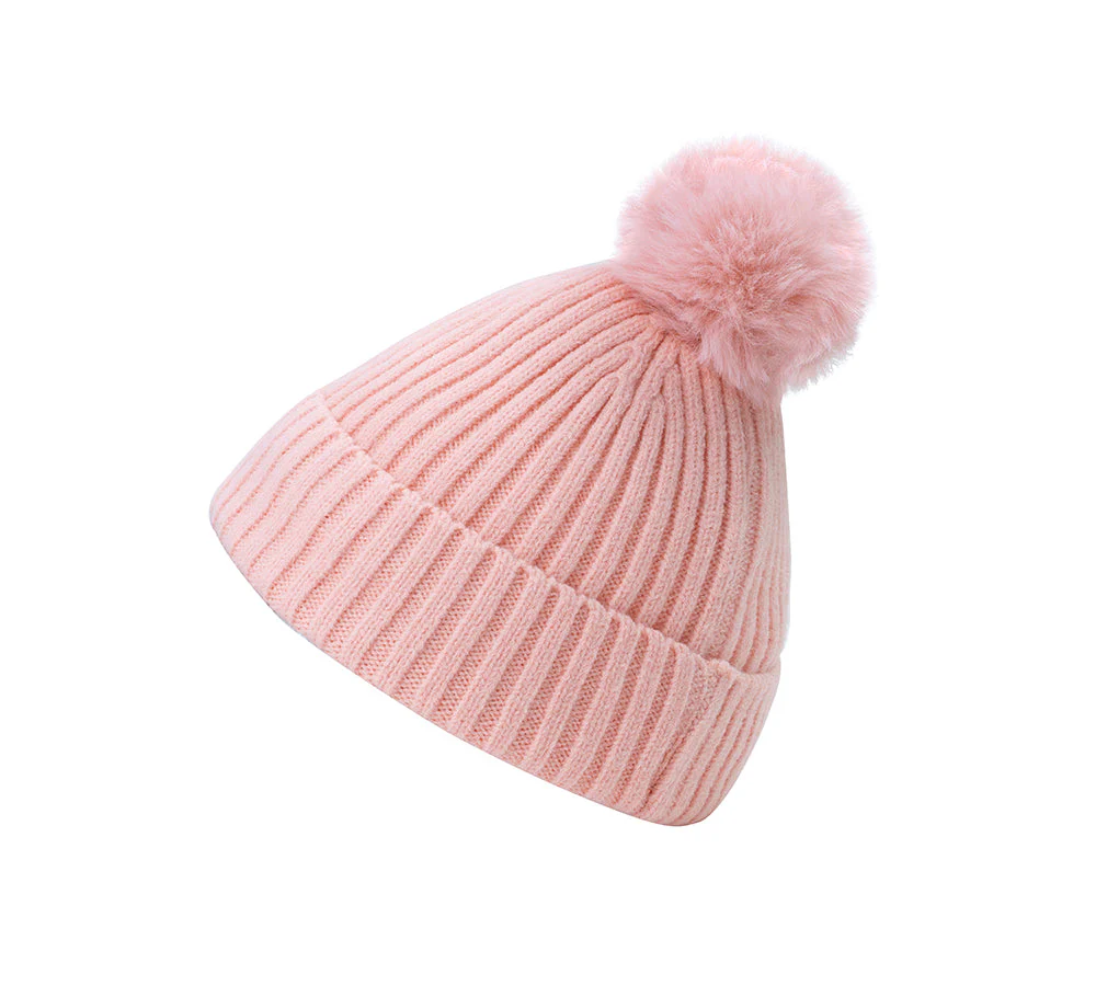 Kids Knitted Pom Pom Beanie - Image 11