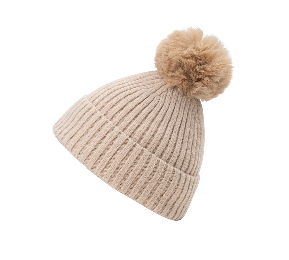 Kids Knitted Pom Pom Beanie - Image 5