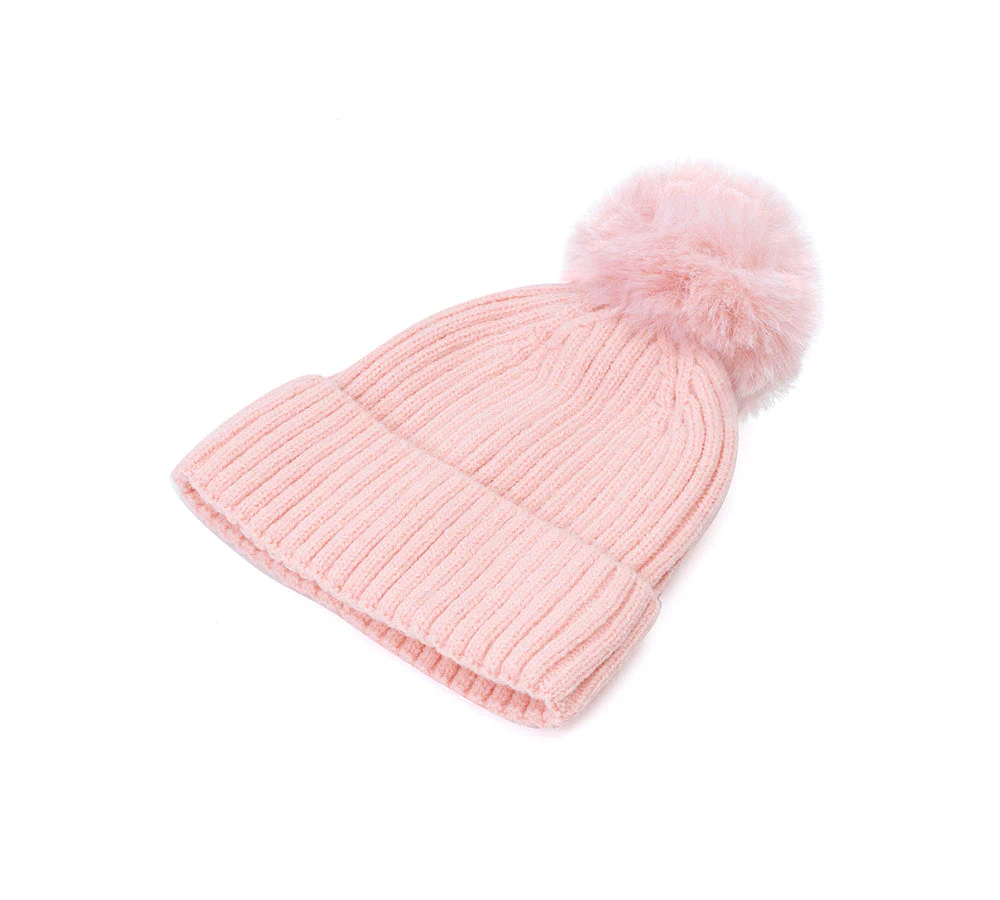 Kids Knitted Pom Pom Beanie - Image 9