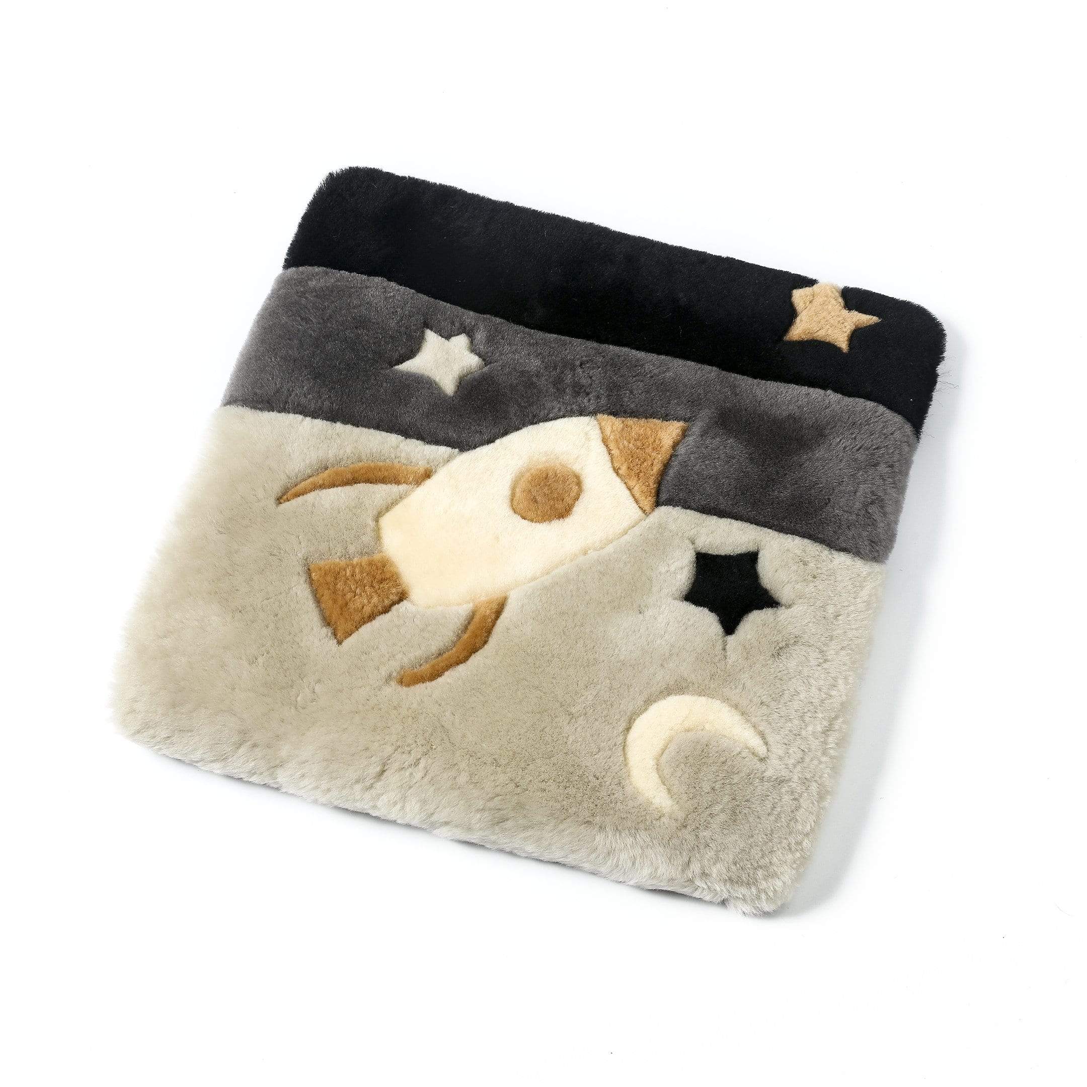 Kids Koala/Star Moon/Rocket/Chessboard/Kangaroo Graphic Pattern Wool Cushion - Image 11