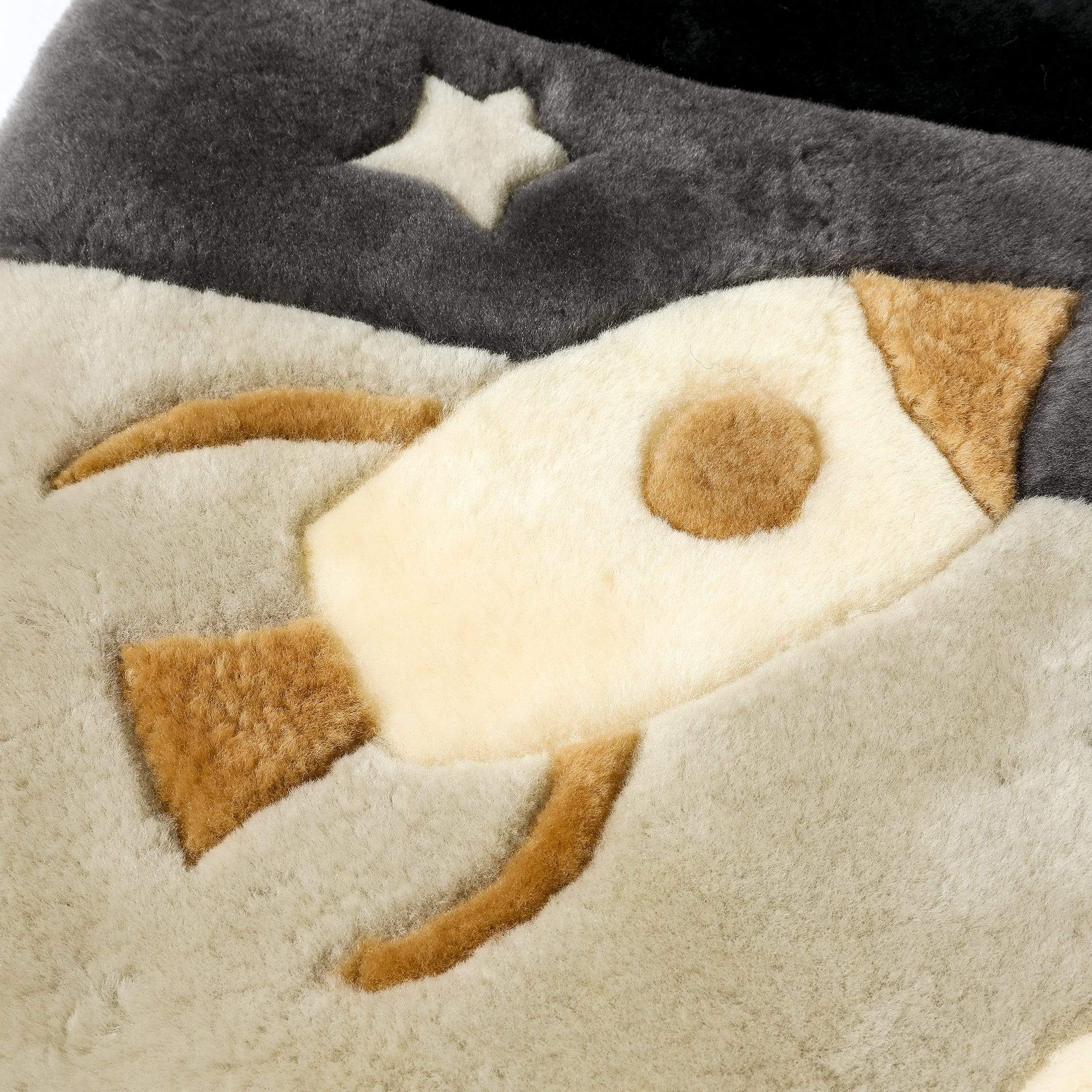 Kids Koala/Star Moon/Rocket/Chessboard/Kangaroo Graphic Pattern Wool Cushion - Image 12
