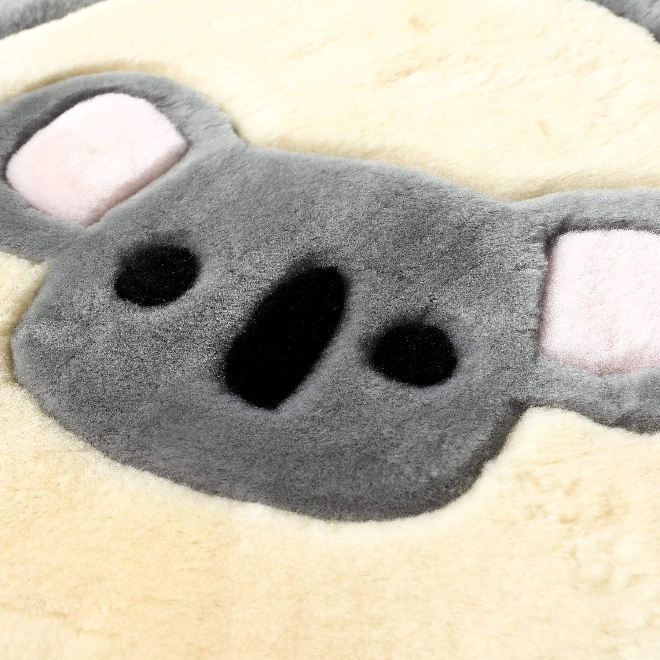 Kids Koala/Star Moon/Rocket/Chessboard/Kangaroo Graphic Pattern Wool Cushion - Image 3