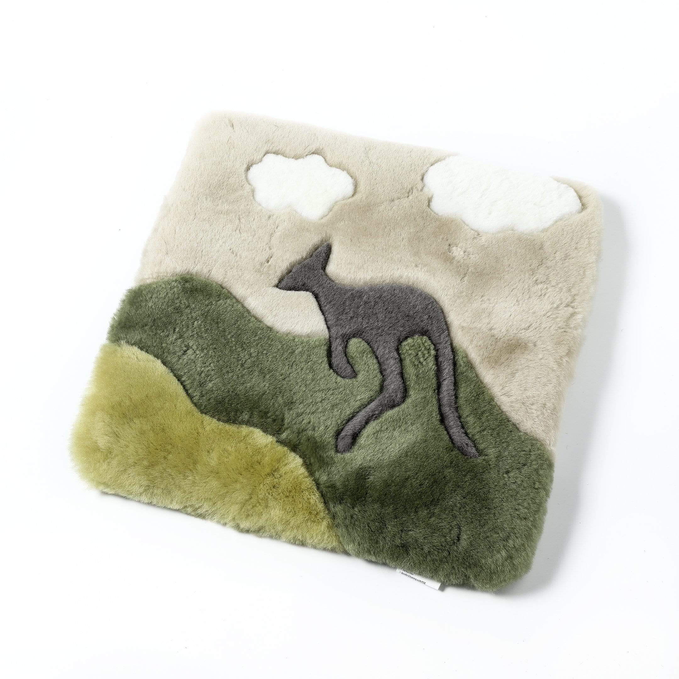 Kids Koala/Star Moon/Rocket/Chessboard/Kangaroo Graphic Pattern Wool Cushion - Image 5