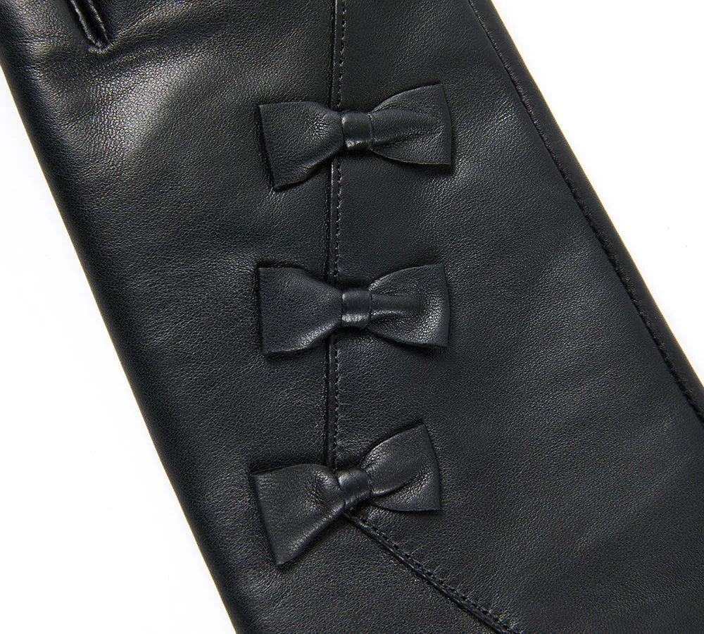 Ladies Sheepskin Wool Leather Gloves Belinda - Image 5