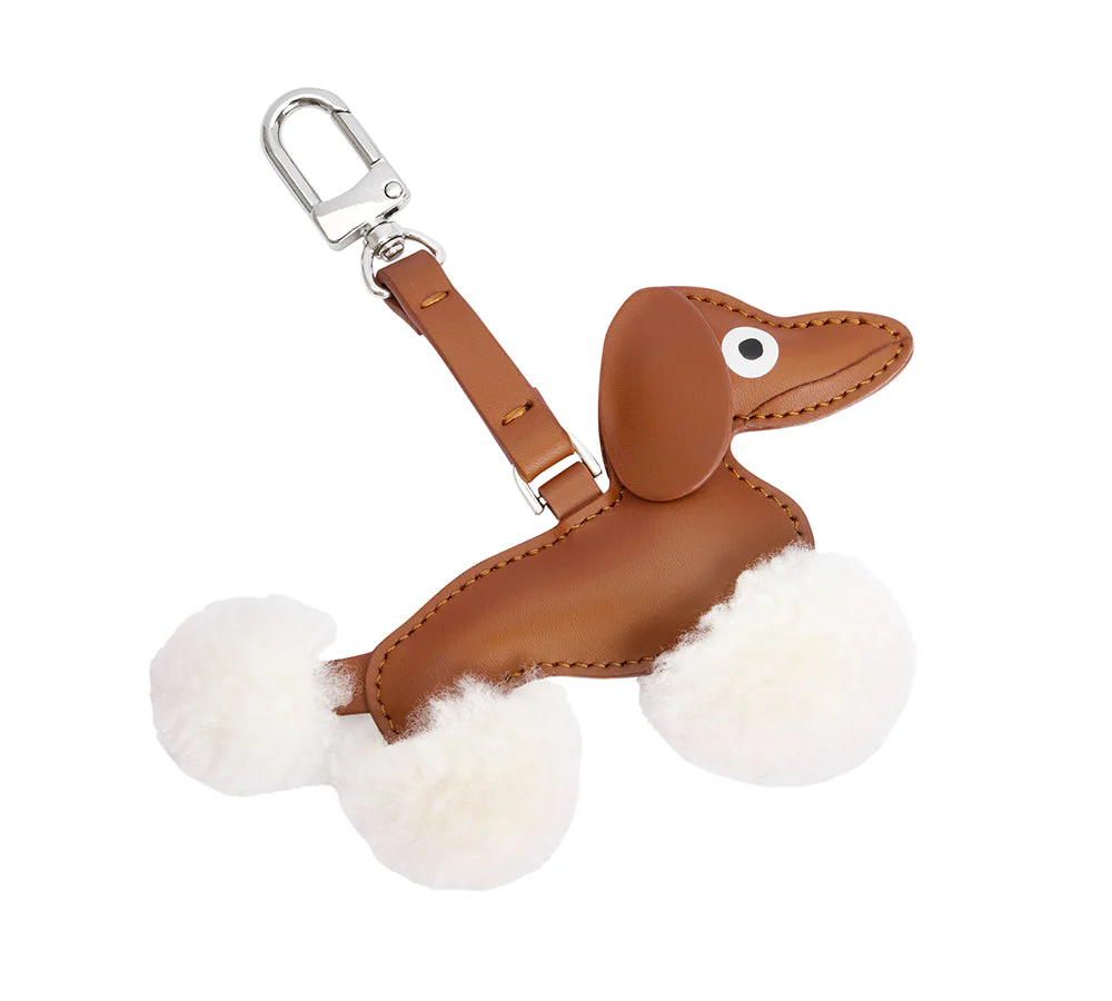 Leather Dog Bag Charm Fluppy - Image 2