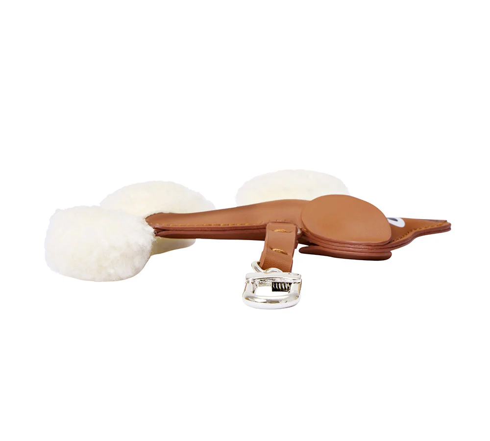 Leather Dog Bag Charm Fluppy - Image 3