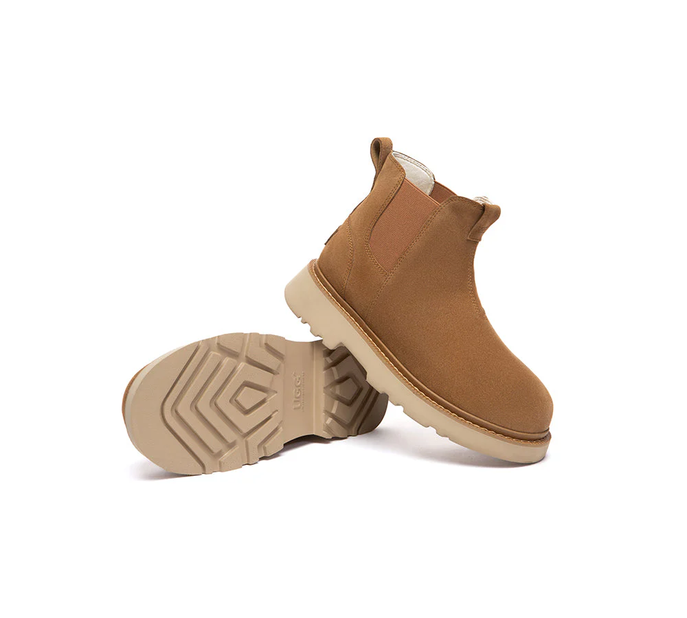 Men Boots Leather Chelsea Casual Shoes Dravor - Image 2
