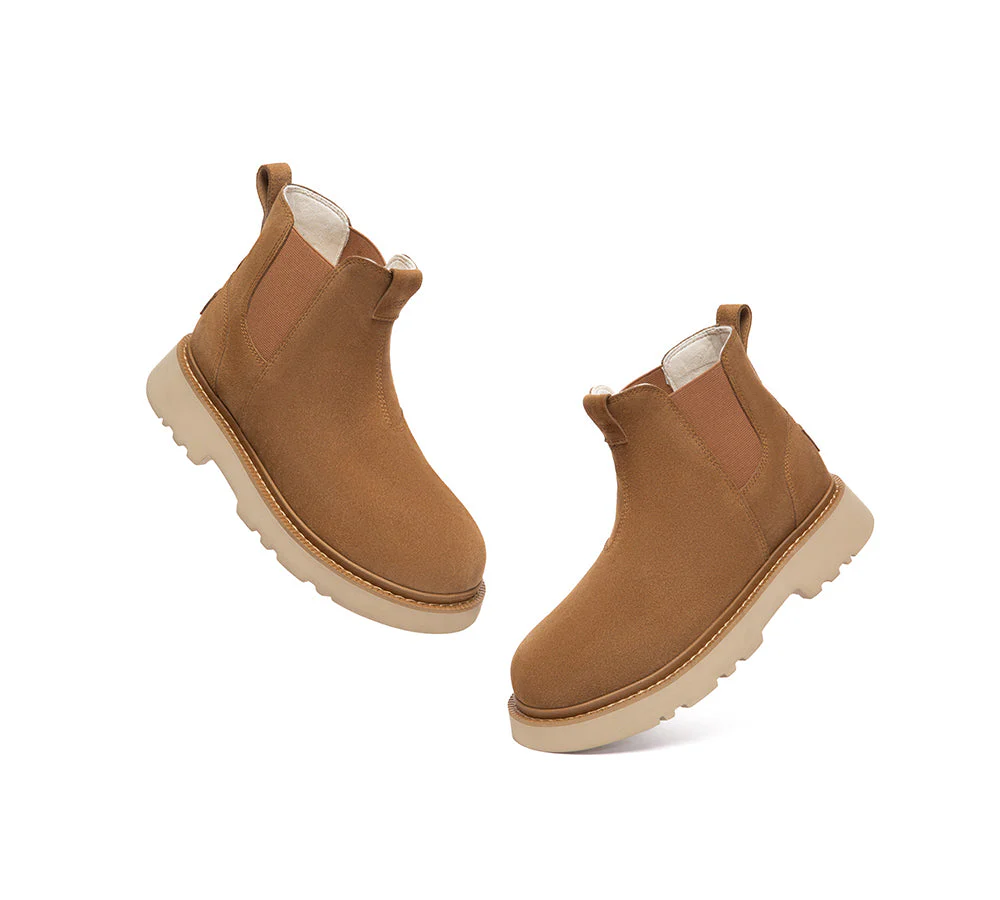 Men Boots Leather Chelsea Casual Shoes Dravor - Image 4