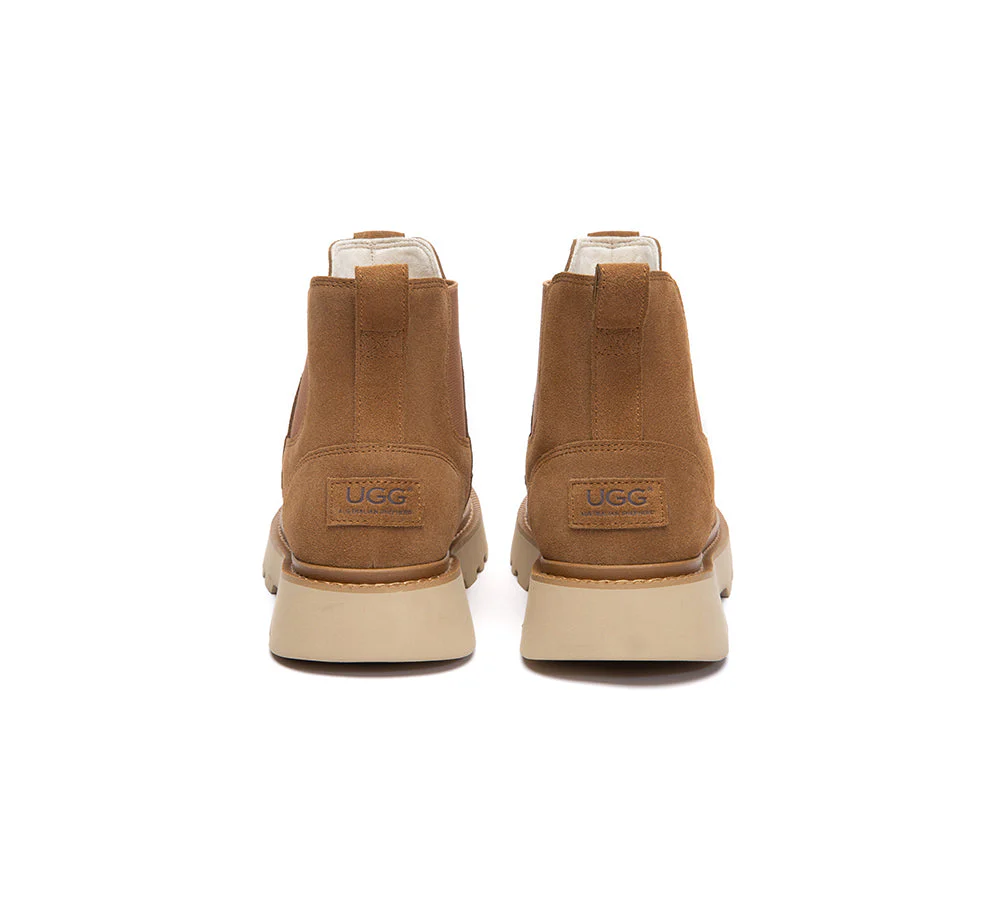 Men Boots Leather Chelsea Casual Shoes Dravor - Image 6