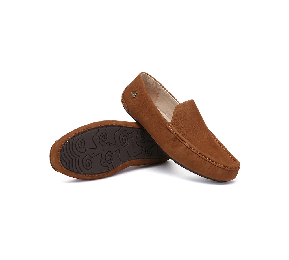 Men Leather Casual Slip On Moccasins Morris - Image 3