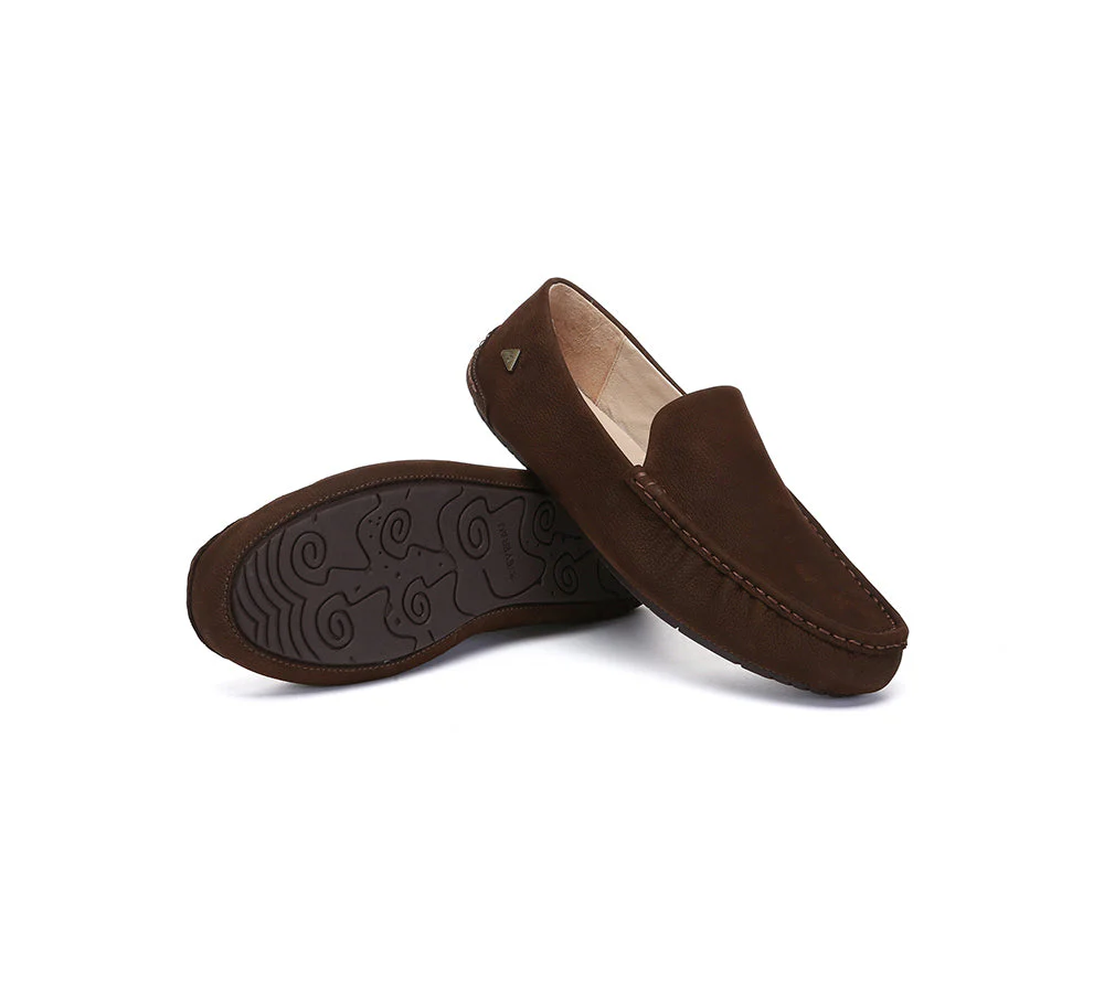 Men Leather Casual Slip On Moccasins Morris - Image 9