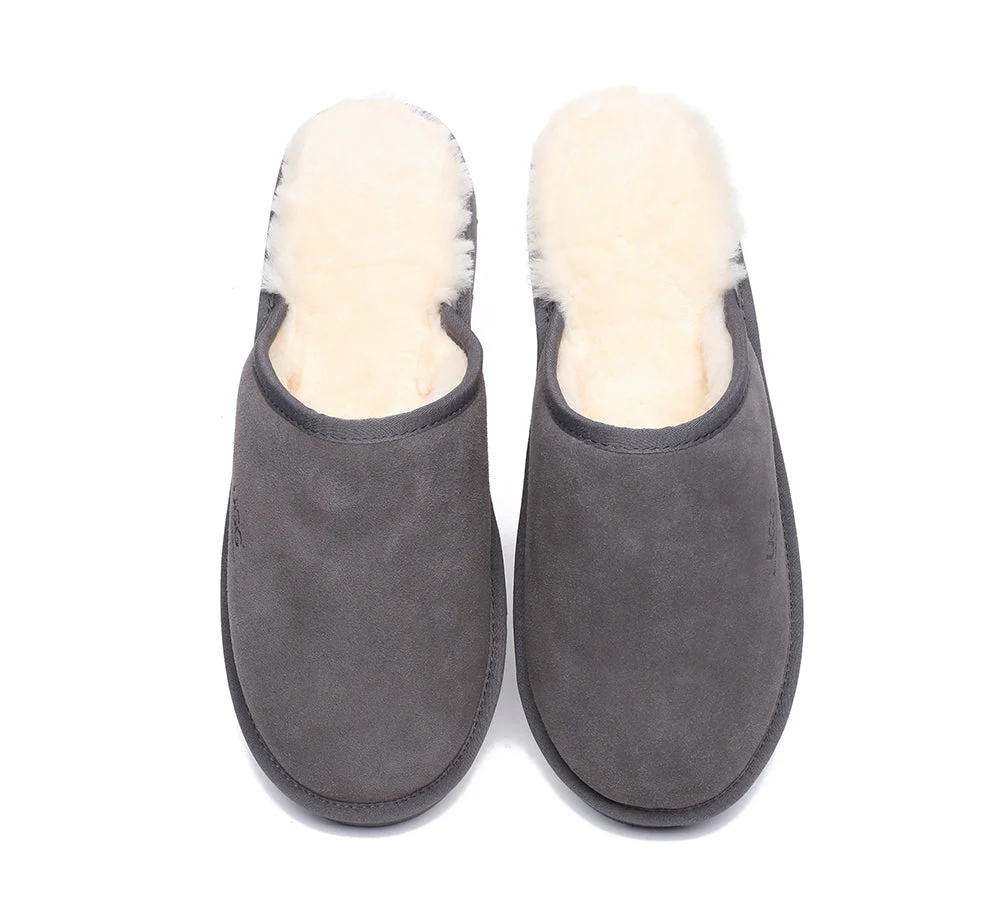 Men Slippers Sheepskin Wool Nonslip Home Slippers Cruz - Image 12