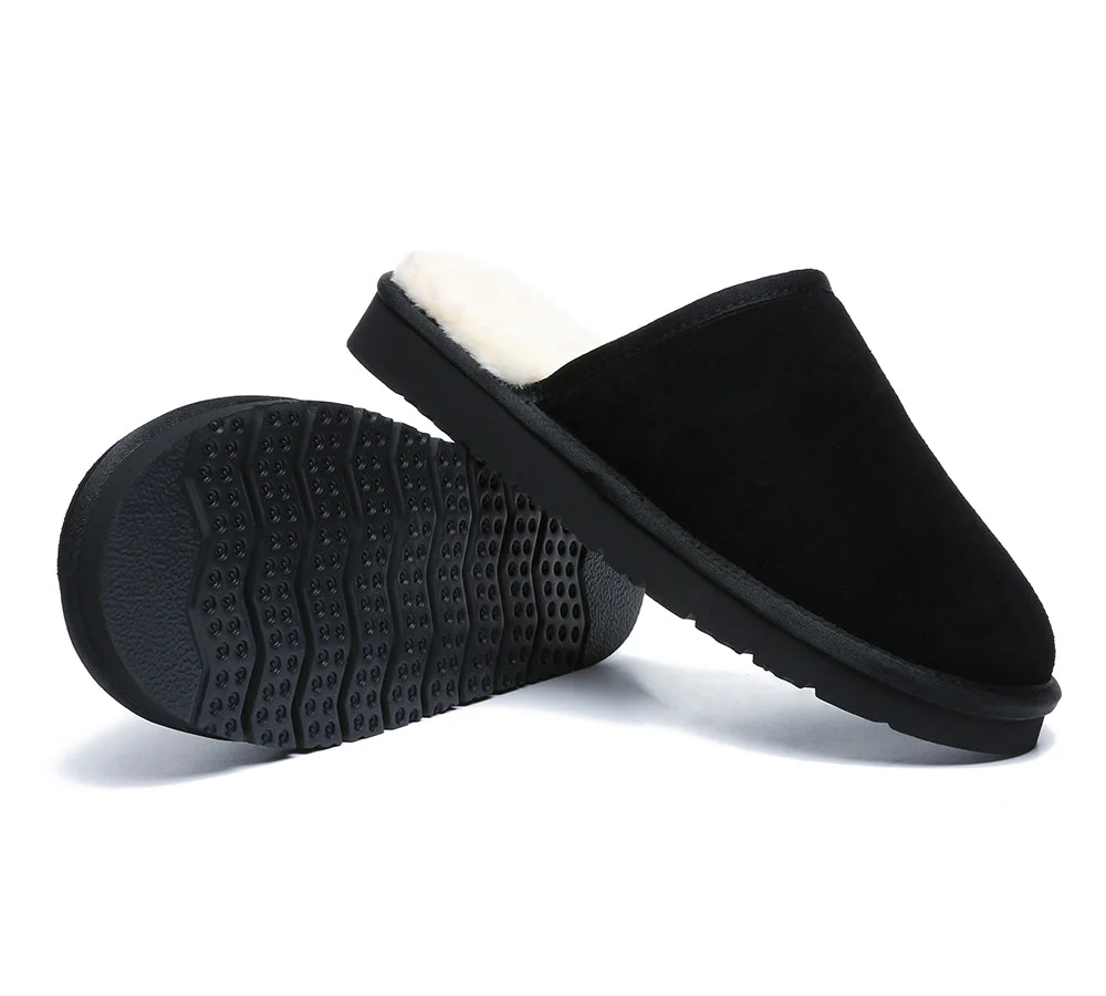 Men Slippers Sheepskin Wool Nonslip Home Slippers Cruz - Image 15