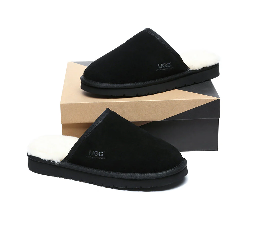 Men Slippers Sheepskin Wool Nonslip Home Slippers Cruz - Image 16