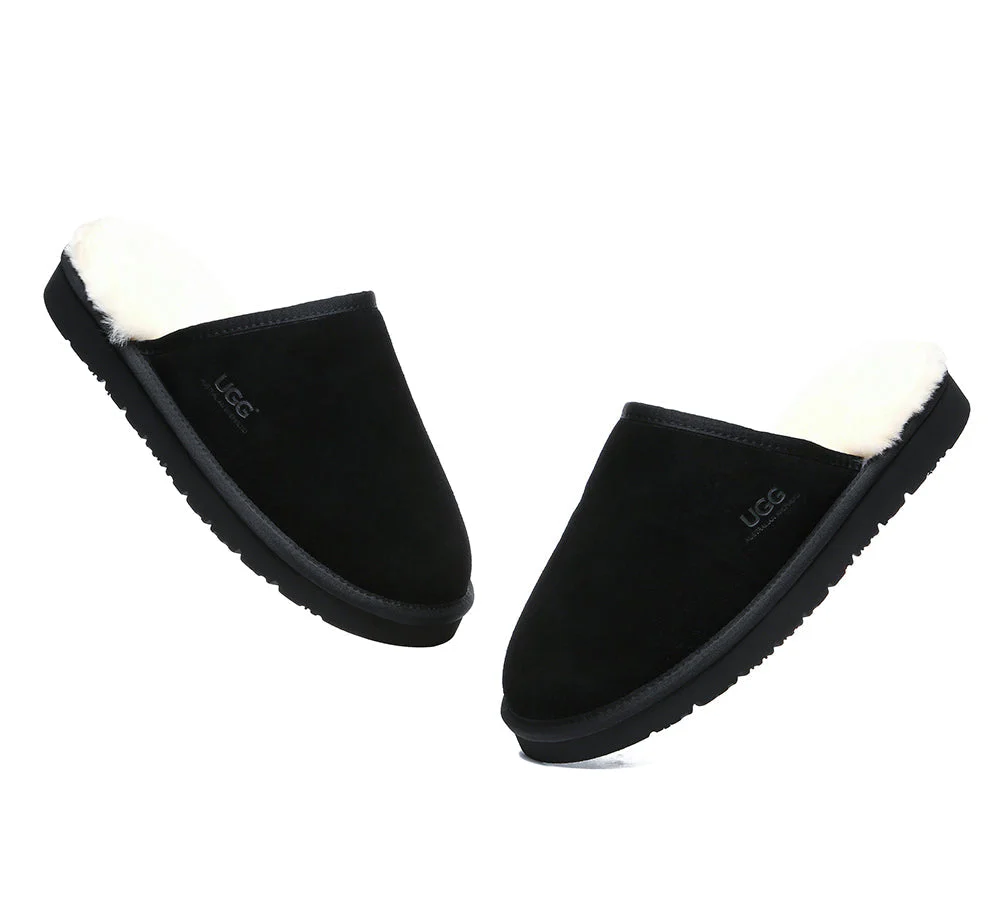 Men Slippers Sheepskin Wool Nonslip Home Slippers Cruz - Image 17