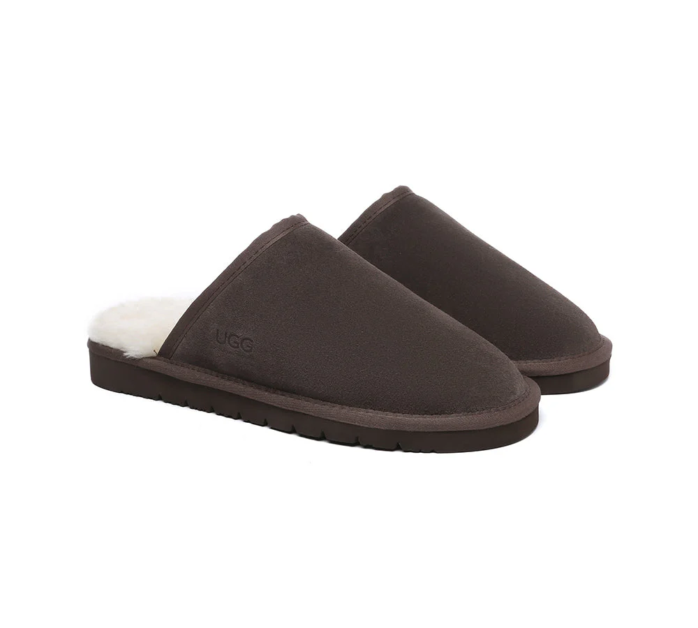 Men Slippers Sheepskin Wool Nonslip Home Slippers Cruz - Image 20