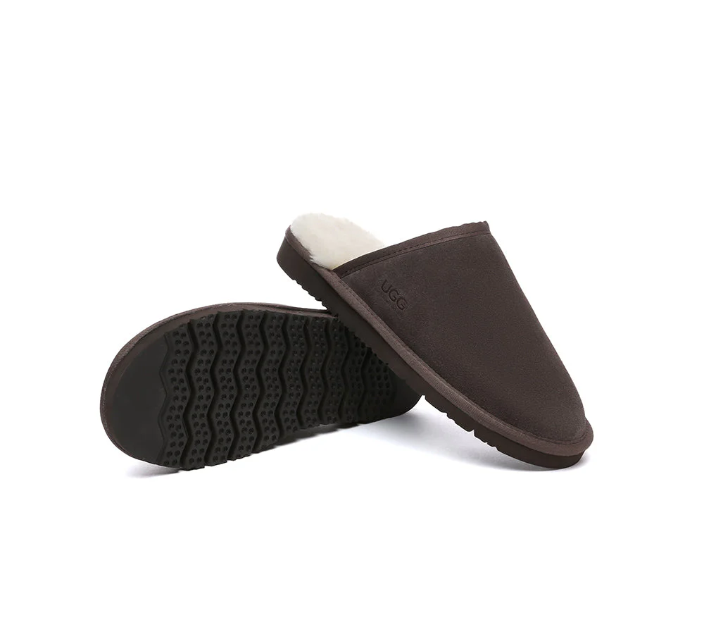 Men Slippers Sheepskin Wool Nonslip Home Slippers Cruz - Image 21