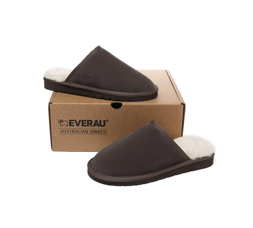 Men Slippers Sheepskin Wool Nonslip Home Slippers Cruz - Image 22