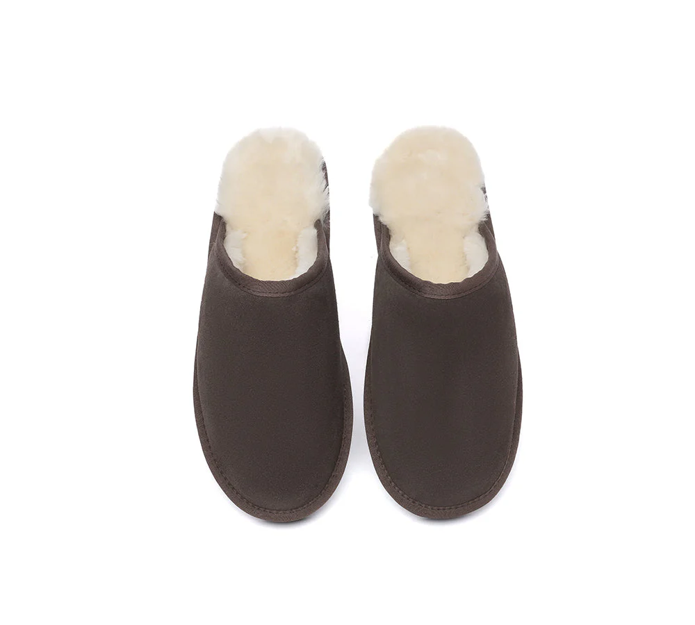 Men Slippers Sheepskin Wool Nonslip Home Slippers Cruz - Image 24