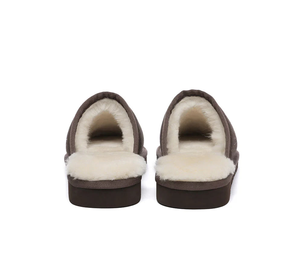 Men Slippers Sheepskin Wool Nonslip Home Slippers Cruz - Image 25