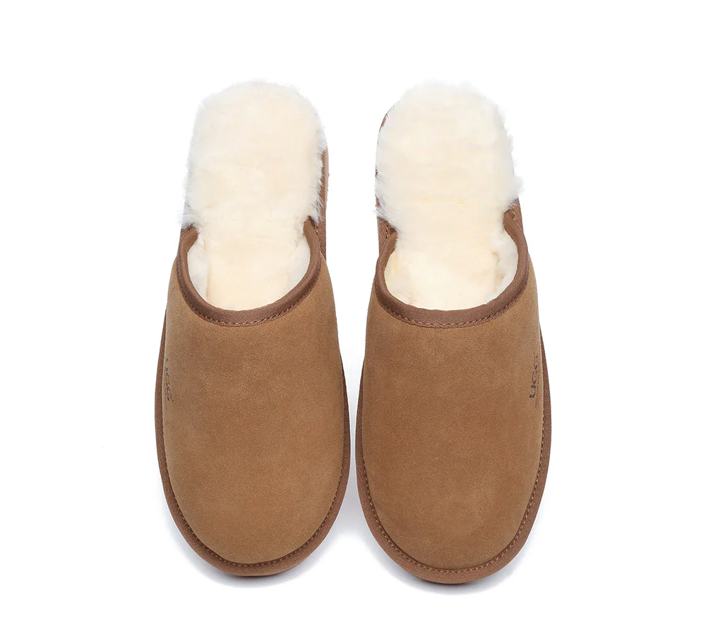 Men Slippers Sheepskin Wool Nonslip Home Slippers Cruz - Image 6