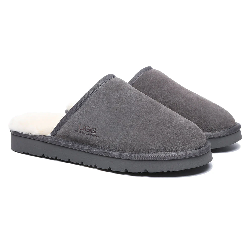 Men Slippers Sheepskin Wool Nonslip Home Slippers Cruz - Image 8