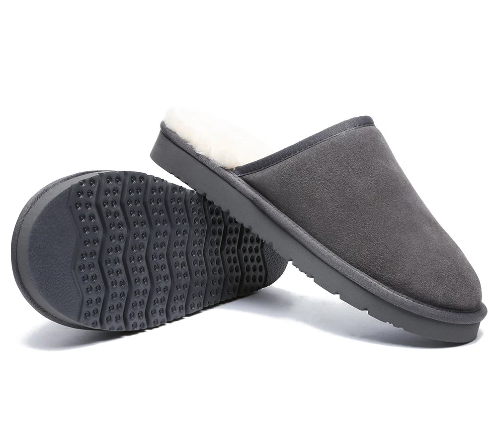 Men Slippers Sheepskin Wool Nonslip Home Slippers Cruz - Image 9