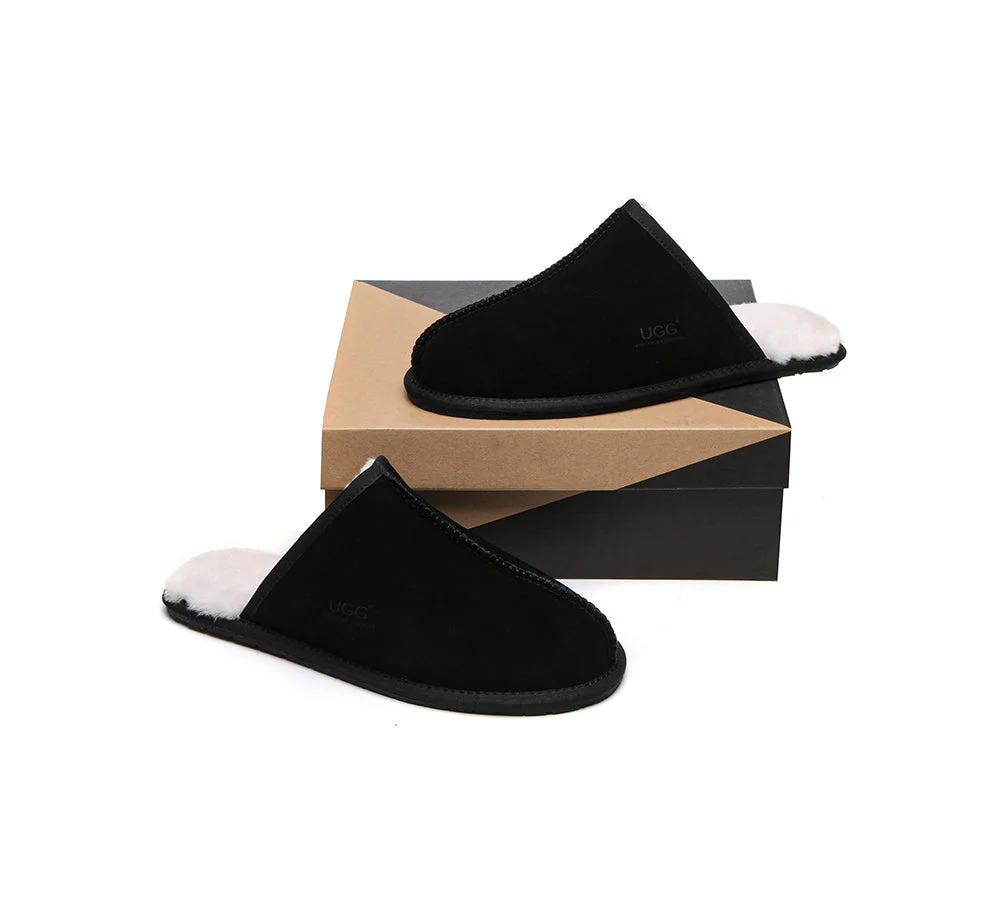 Men UGG Slippers Sheepskin Wool Home Slippers Bennett - Image 12