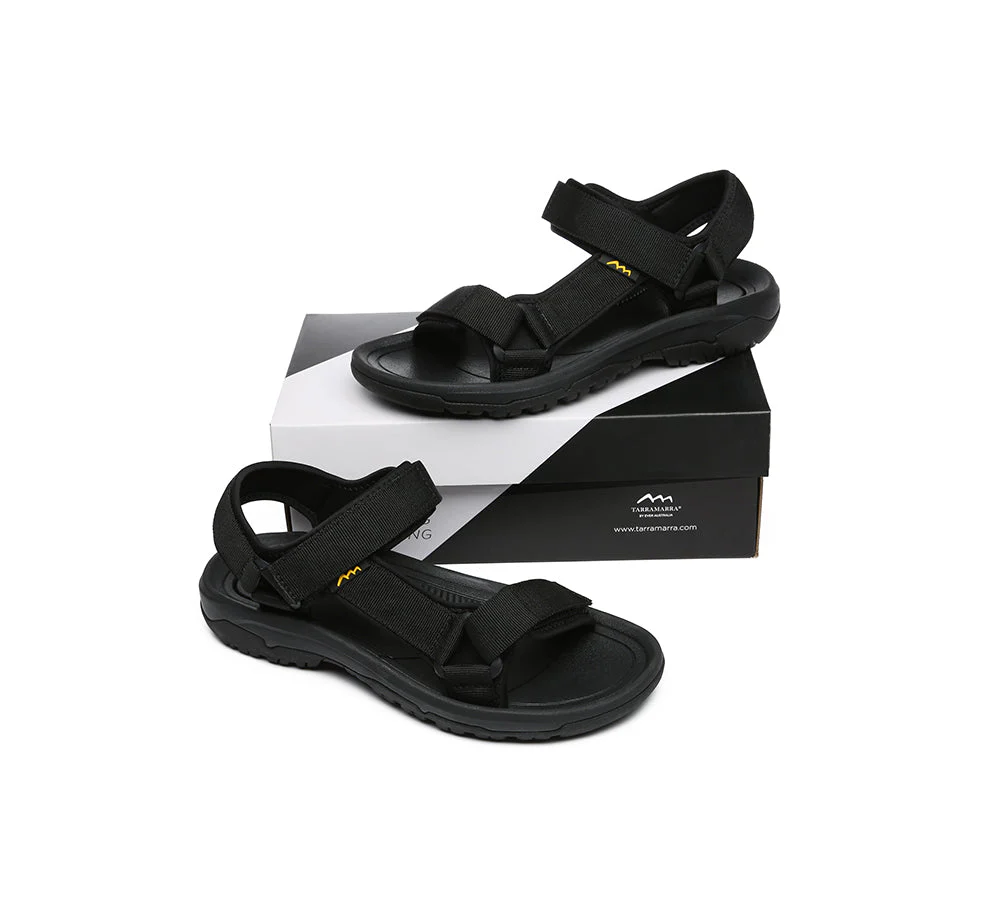 Men's Summer Sandals Black Strap Sandals Luciano - Image 3