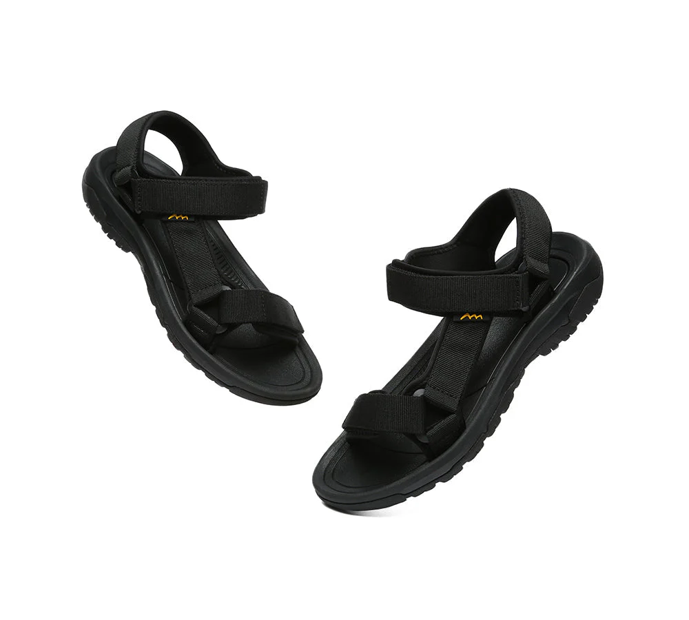 Men's Summer Sandals Black Strap Sandals Luciano - Image 4