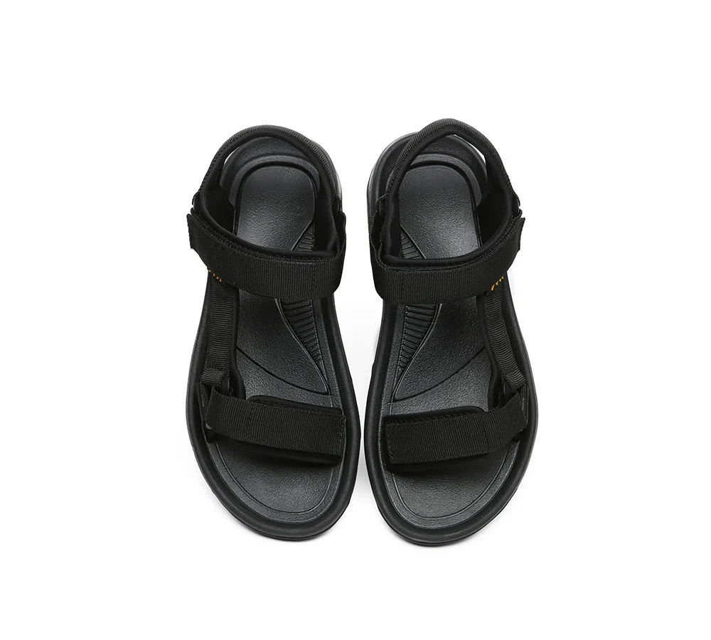 Men's Summer Sandals Black Strap Sandals Luciano - Image 5