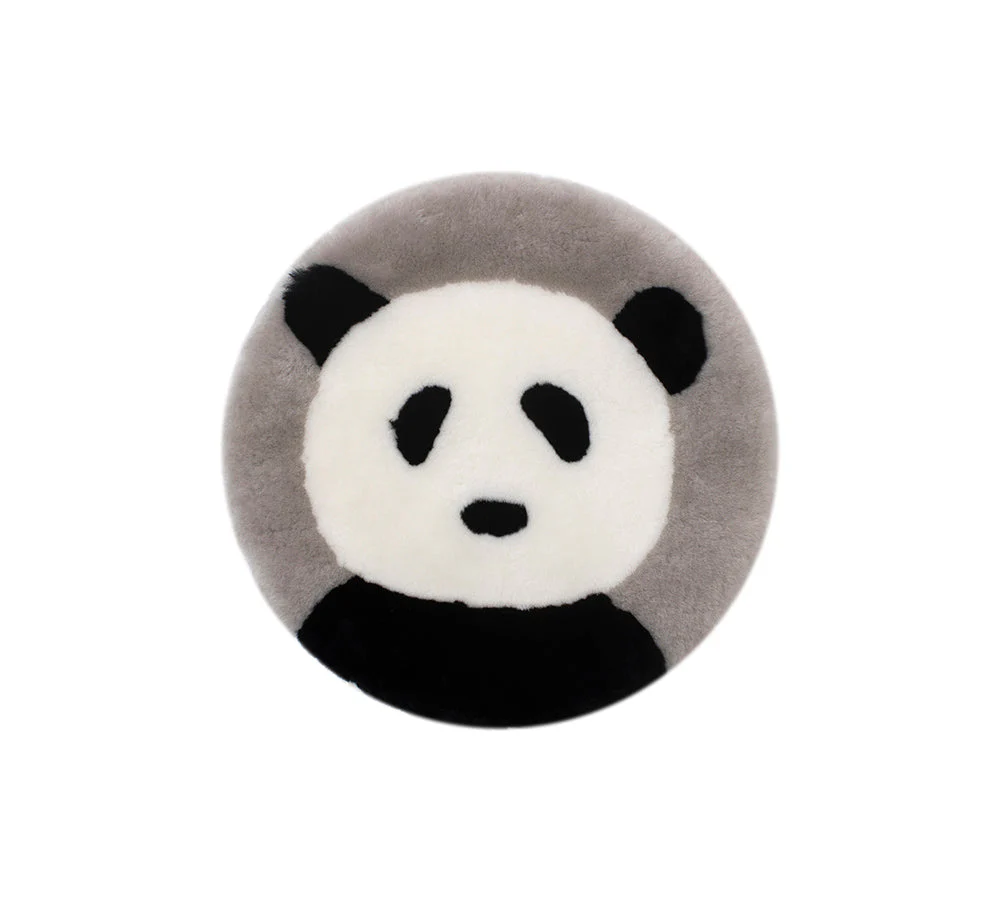 Round Australian Sheepskin Wool Cushion - Image 10