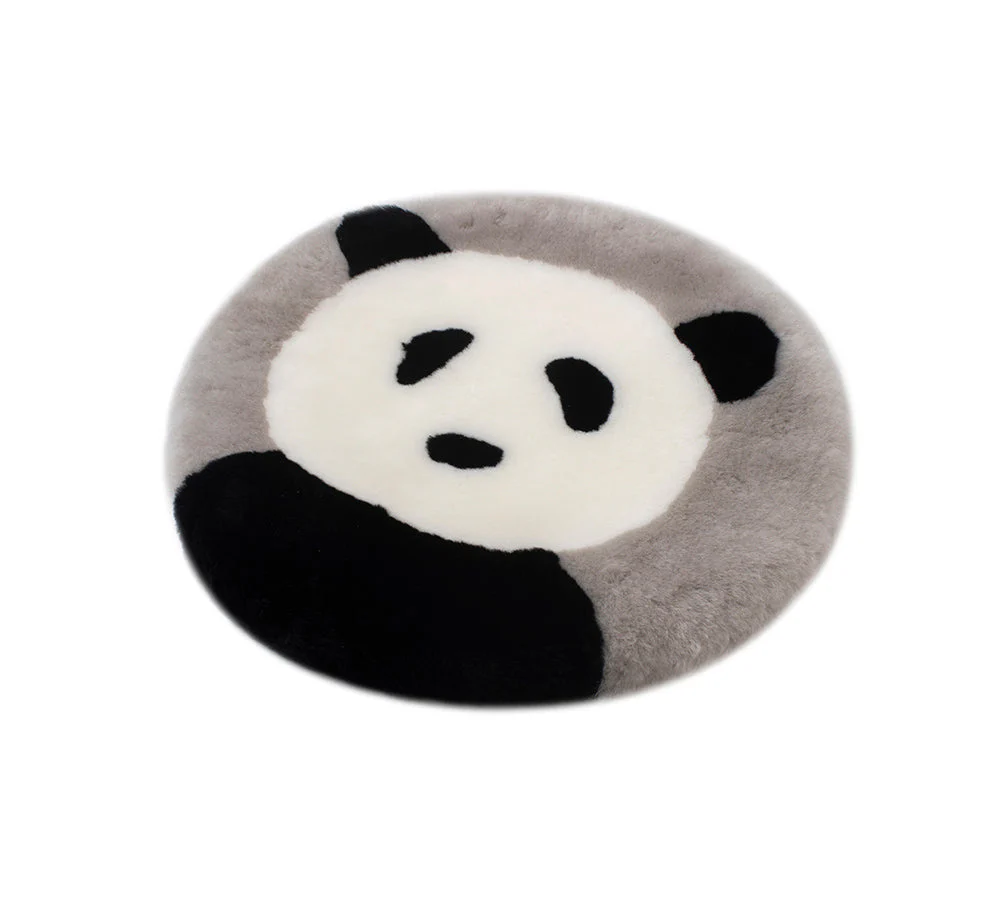 Round Australian Sheepskin Wool Cushion - Image 11