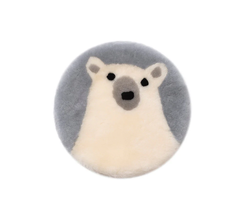 Round Australian Sheepskin Wool Cushion - Image 14