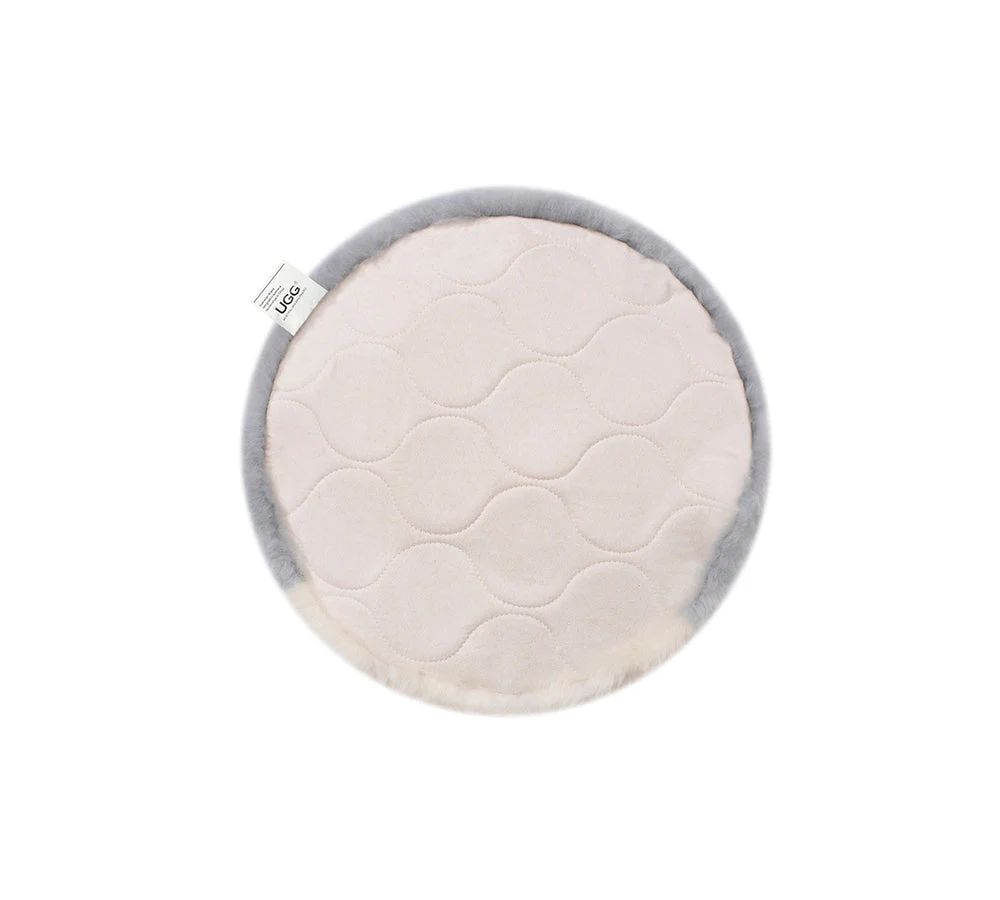 Round Australian Sheepskin Wool Cushion - Image 16