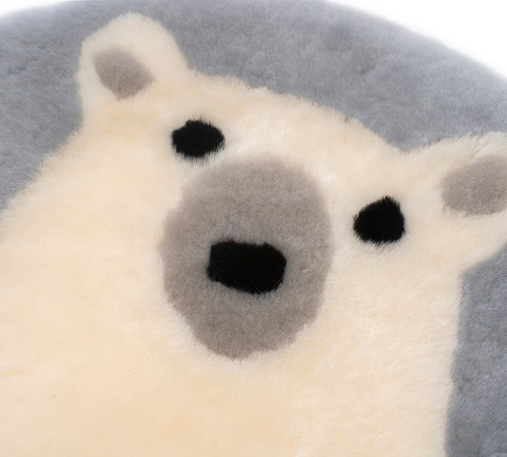 Round Australian Sheepskin Wool Cushion - Image 17