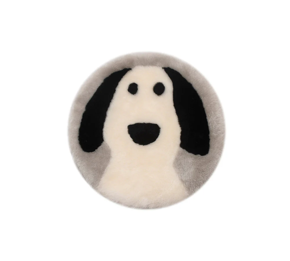 Round Australian Sheepskin Wool Cushion - Image 18