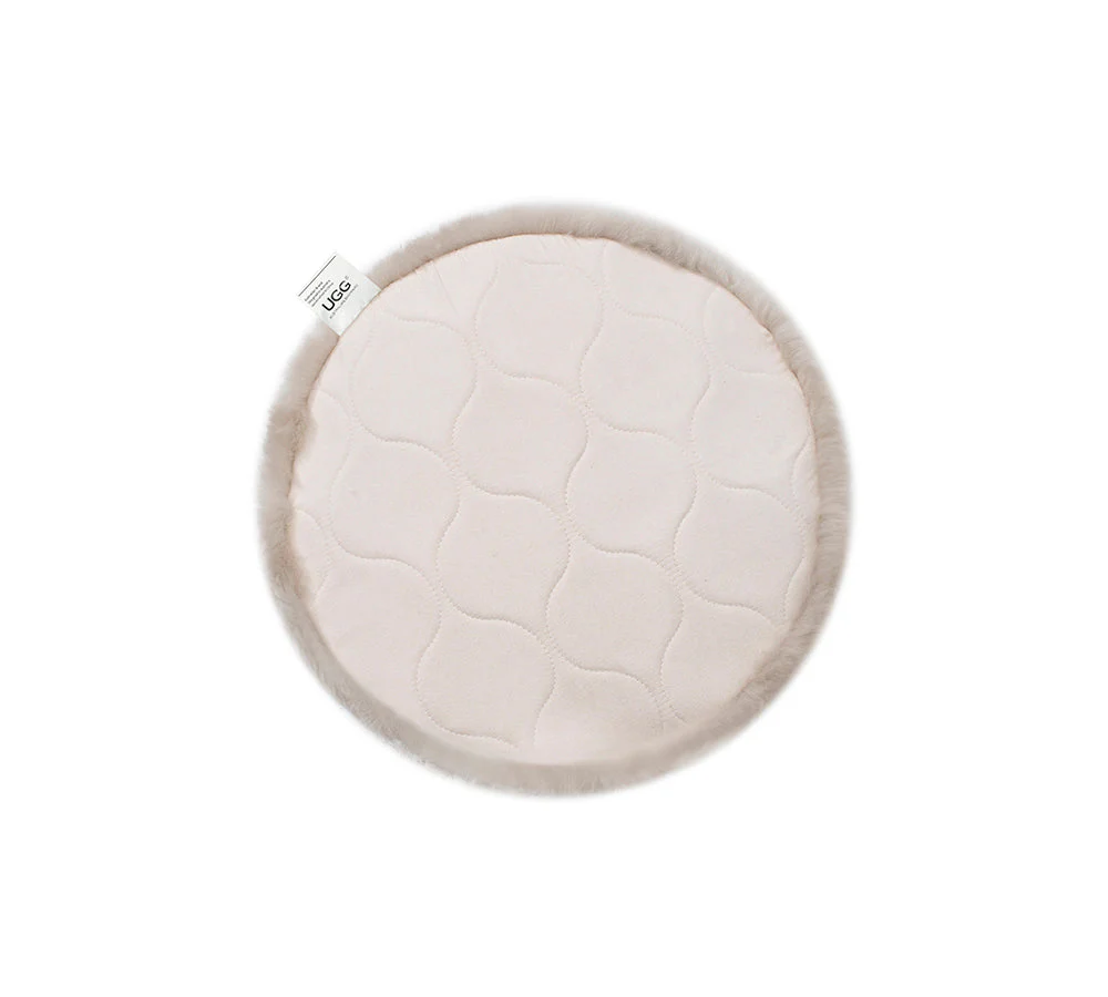 Round Australian Sheepskin Wool Cushion - Image 20