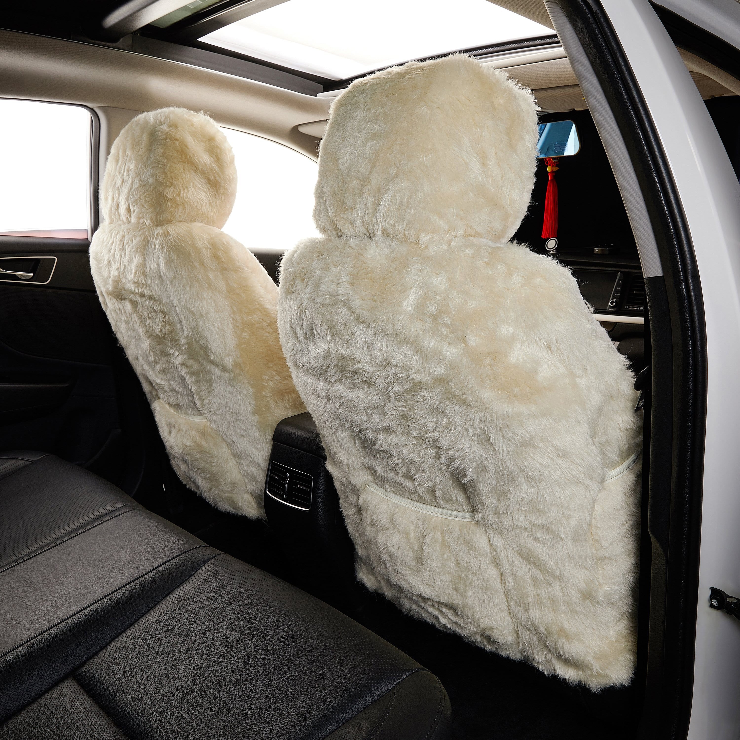 Sheepskin Car Seats Cover Protector Set - Image 5